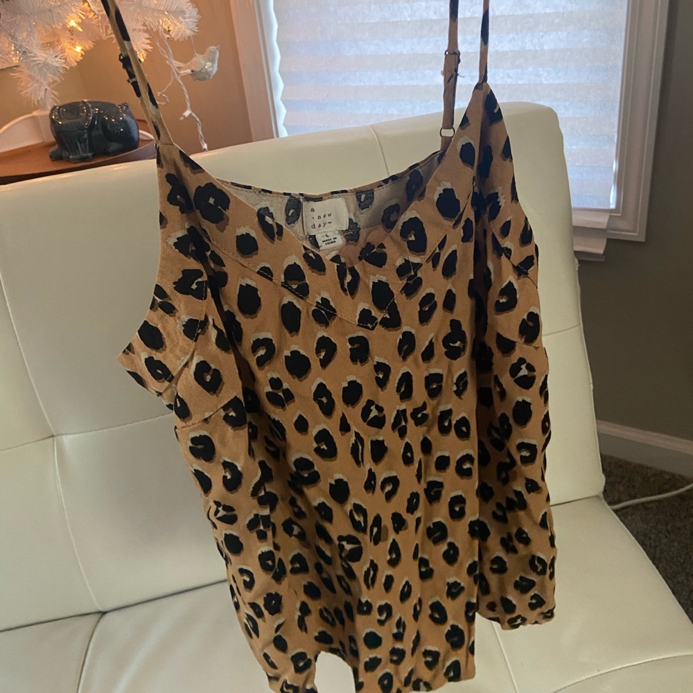 A New Day Leopard Print Cami